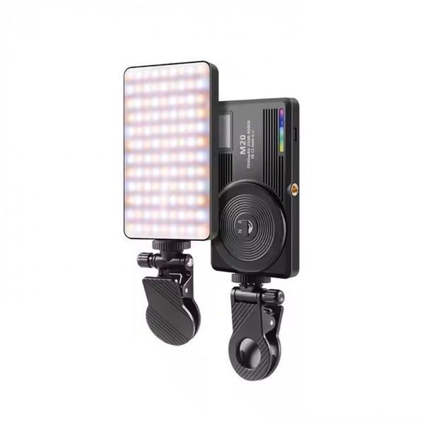 Накамерне RGB світло M20 MagSafe для смартфона, камери та ноутбуку з акумулятором 3000 мАг m20 фото