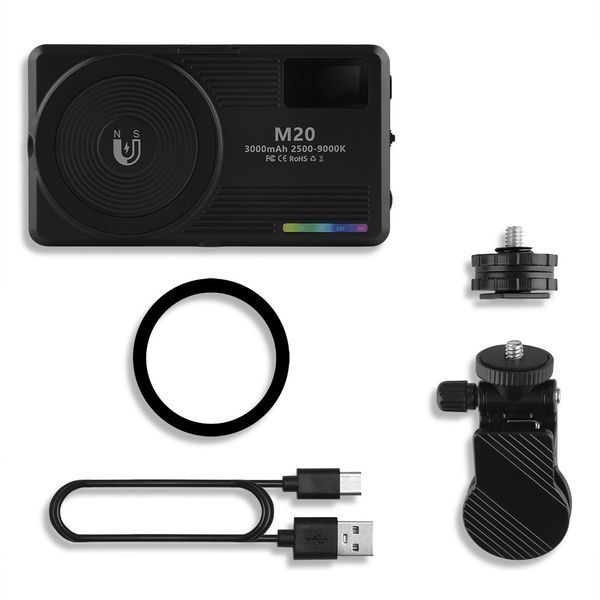 Накамерне RGB світло M20 MagSafe для смартфона, камери та ноутбуку з акумулятором 3000 мАг m20 фото