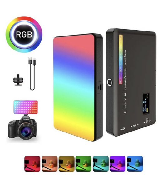 Портативне накамерне відеосвітло W140 RGB LED (2500&ndash;9000K, 3100 мАг) w140 фото