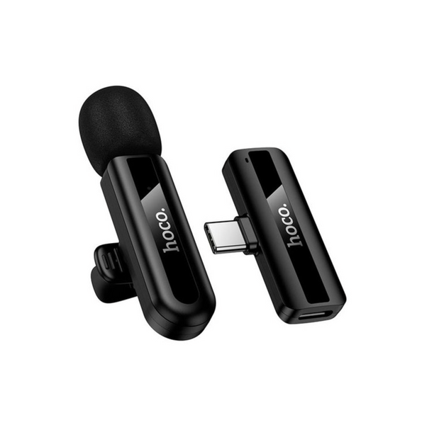 Мікрофон петличка для телефону HOCO L20 Type-C Black (IPhone / Android)  hoco l20 фото