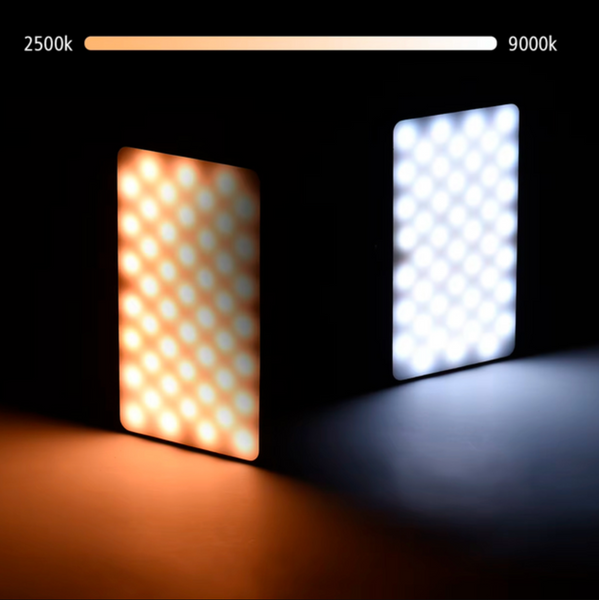Портативне накамерне відеосвітло W140 RGB LED (2500&ndash;9000K, 3100 мАг) w140 фото