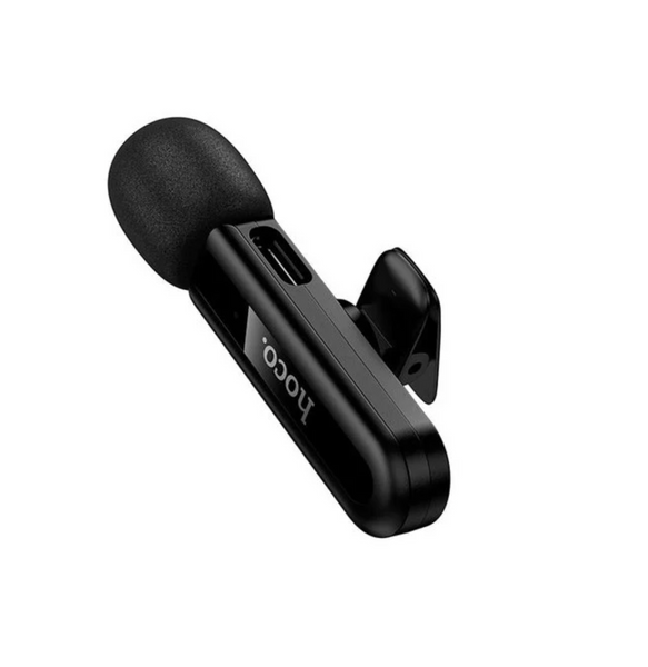 Петличный беспроводной микрофон HOCO L20 Lightning Black для iPhone Hoco L20 L фото