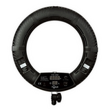 Кільцева LED-лампа FD-480II PREMIUM (45 см, 96 Вт, 480 LED) з металевим штативом, дзеркалом та дисплеєм FD-480II Black  фото