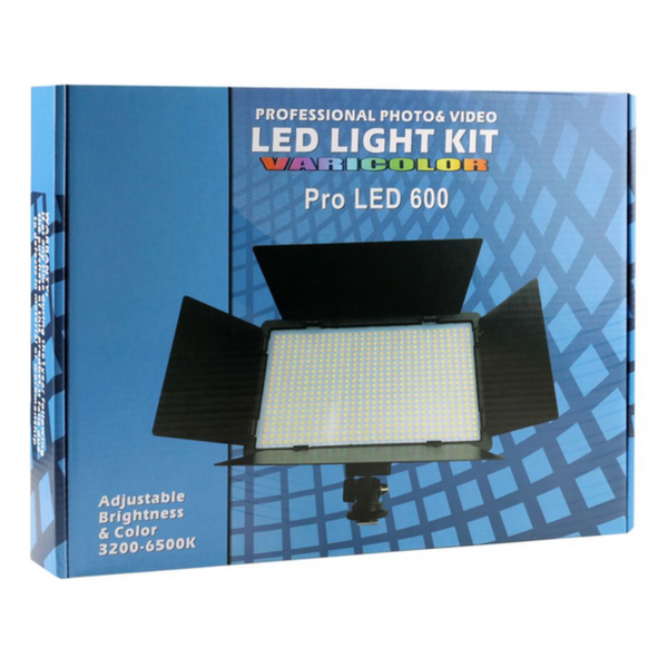 Світлодіодне студійне світло LED U-600 40 Вт, 21 см + штатив 2.1 м + 2 акумулятори + зарядка U600 + akb + tripod 2.1m фото