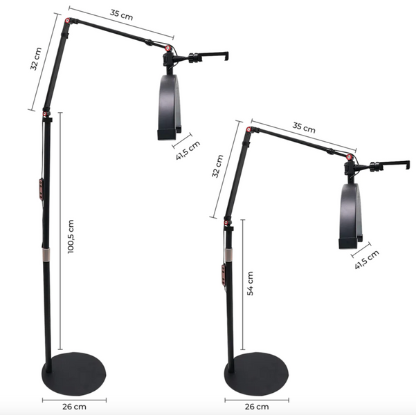 LED лампа Moon HD-M2X 42 см &mdash; лампа Луна для бʼюті майстрів чорна M2Х фото
