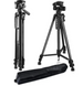 Штатив трипод Weifeng WT‑3520 для фотоаппарата (1.4м) и смартфона (1.5м),  + держатель для телефона чёрный 3520 фото 1