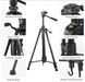 Штатив трипод Weifeng WT‑3520 для фотоаппарата (1.4м) и смартфона (1.5м),  + держатель для телефона чёрный 3520 фото 4