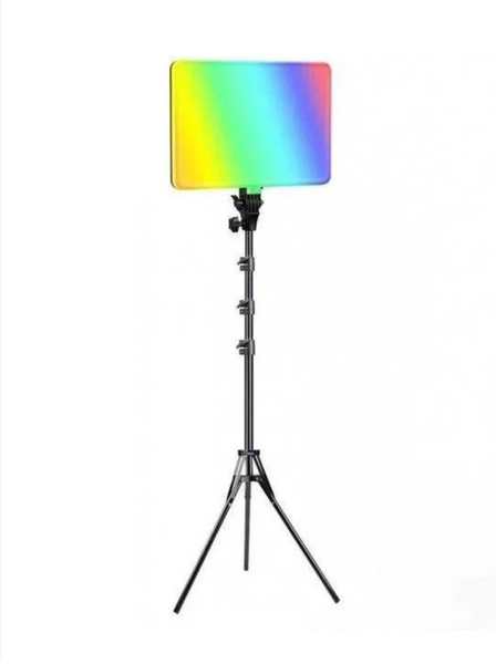 LED лампа PM-36 RGB зі штативом 2.1 м &mdash; прямокутне відеосвітло 36&times;25 см з пультом PM-36 фото