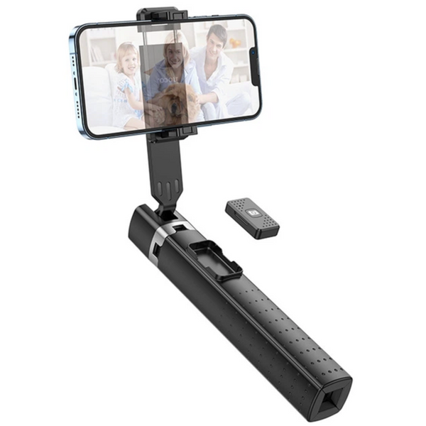 Монопод для селфі Hoco K18 Wave з триногою та знімним Bluetooth-пультом (Black) K18 фото