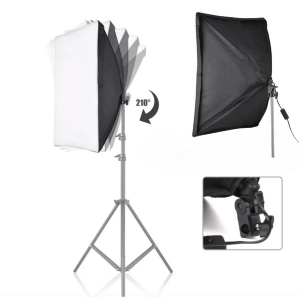 Софтбокс LED світло 105W зі штативом 2.1 м для фото та відеозйомки softbox-105вт фото