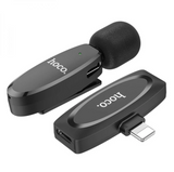 Бездротовий петличний мікрофон Hoco L15 Lightning для iPhone, чорний Hoco L15 L фото
