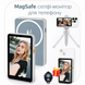 A4 селфі-монітор MagSafe на телефон &mdash; магнітний екран для зйомки на задню камеру, стримів, TikTok, Reels, iPhone та Android selfie-monitor-A4 фото 1